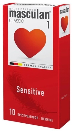 Презервативы Masculan Sensitive Plus 10 шт (Нежные)